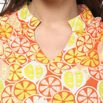 Pannkh Women's Lemon Print Top