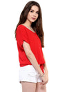 Red Bubble Loose Fit Tunnel Top