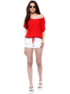 Red Bubble Loose Fit Tunnel Top