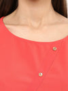 Coral Top With Fake Shoulder-Tab-PKT1003CORAL-XS