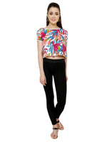 Pannkh Women's Floral Crop Top-PKT3019XS