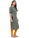 Pannkh Women's Ethnic Print Pocket Kurta