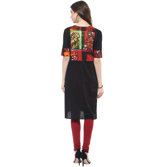 Picasso Black cotton Kurti