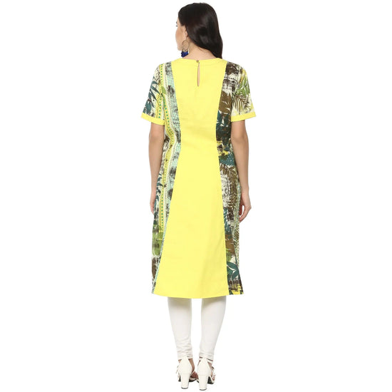 Pannkh Women's Forest Print Kurta