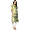 Pannkh Women's Forest Print Kurta