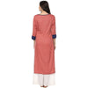 Pannkh Women's Embroidered Long Kurta