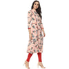 Pannkh Women's Floral Anarkali Kurta