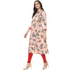 Pannkh Women's Floral Anarkali Kurta