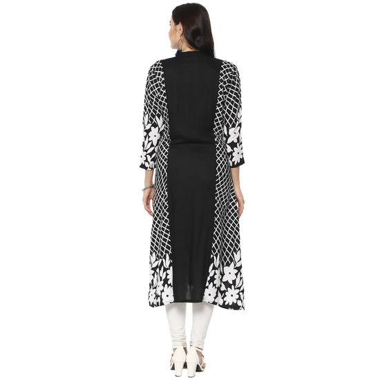 Pannkh Women's Monocromatic Anarkali Kurta