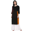 Pannkh Women's Solid Pleated Yoke Kurta