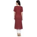 Pannkh Women's Allover Printed Yoke Panelled Kurta