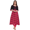 Pannkh Women's Border Print Anarkali Kurta