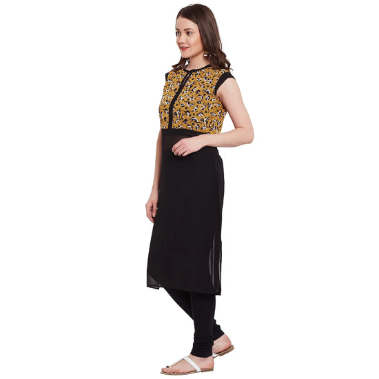 Pannkh Women's Cat Print Kurta