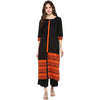 Pannkh Women's Border Print Straight Kurta