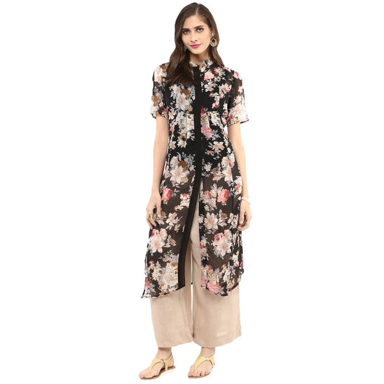 Pannkh Women's Shirt Floral Print Kurta