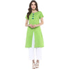 Pannkh Women's Solid Kurti With Tassels