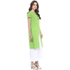 Pannkh Women's Solid Kurti With Tassels