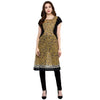 Pannkh Women's Animal Print Pom-Pom Kurti