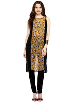 Pannkh Women's Cat Print Kurti