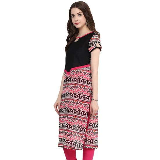 Pannkh Women's Multi Print Kurti