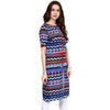 Pannkh Women's Astrix Print Kurti with Front Tie-Up