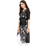 Pannkh Women's Grey Snake Print Kurti