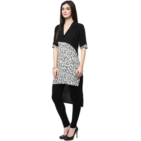 Pannkh Women's Zebra Print Kurti