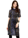 Pannkh Women's Snakeskin Print Kurti