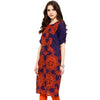 Pannkh Women's Blue Orange Dori Kurti