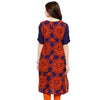 Pannkh Women's Blue Orange Dori Kurti