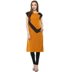 Pannkh Women's Asymmetric Patch Kurti