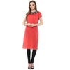 Pannkh Women's Asymmetric Lace Kurti