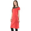 Pannkh Women's Asymmetric Lace Kurti