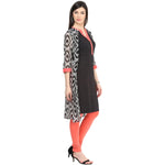 Pannkh Women's Printed Jacket Kurti