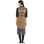 Pannkh Women's Red Abstract Print Kurti-LA1132-S