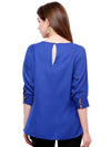 Pannkh Women's Vintage Top-PK3025BLUE-XS