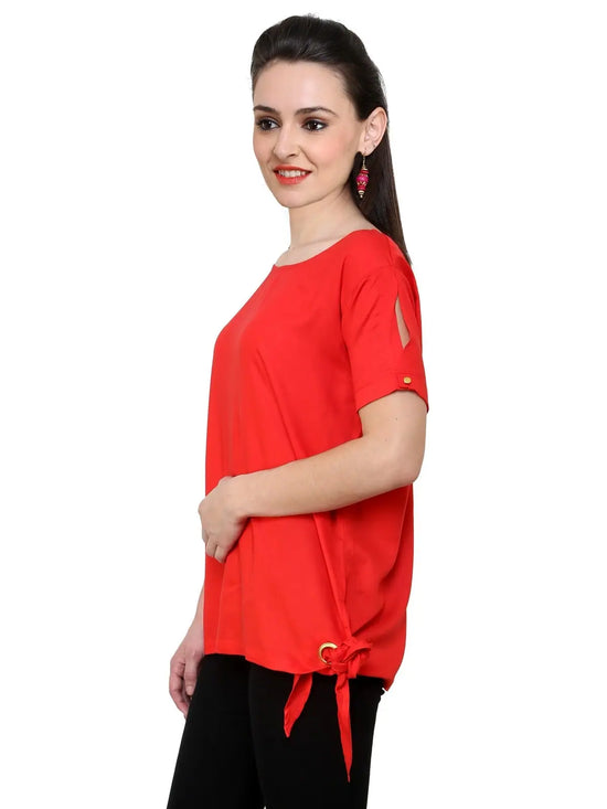 Knotted Top-PKT3005RED-XS