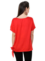 Knotted Top-PKT3005RED-XS