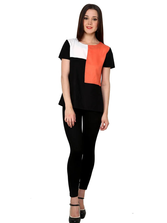 Pannkh Women's Colour Block Top-PKT3008WC-XS