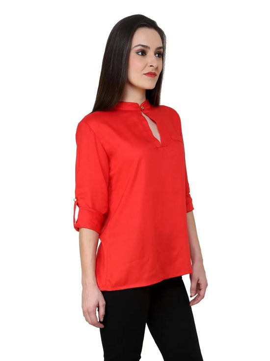 Shirt Top-PKT3006RED-XS