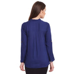 Pannkh Women's Shirt Top-PKT3006BLUE-XS