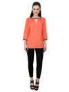 V-Shape Keyhole Top-PKT3003CORAL-XS