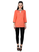 V-Shape Keyhole Top-PKT3003CORAL-XS