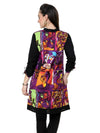 Pannkh Women's Casual 3/4 Sleeve Printed Kurti-Pk1002PURPLE-S