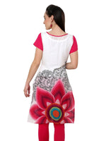 Pannkh Women's Fuschia Floral Print Kurti