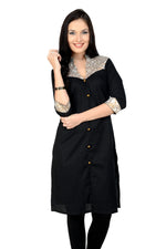 Pannkh Casual 3/4 Sleeve Printed Women's Kurti-PK9051S