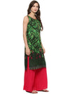 Pannkh Women's Multi Matrix Kurti-PK1066GREEN-S