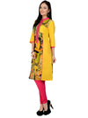 Pannkh Casual 3/4 Sleeve Printed Women's Kurti-PK9014S