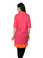 Pannkh Casual 3/4 Sleeve Solid Women's Kurti-PK10038S