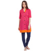 Pannkh Casual 3/4 Sleeve Solid Women's Kurti-PK10038S